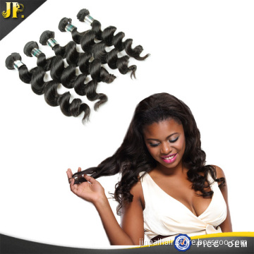 2015 soft no split natural tangle and shedding free unprocessed loose wave hair extension